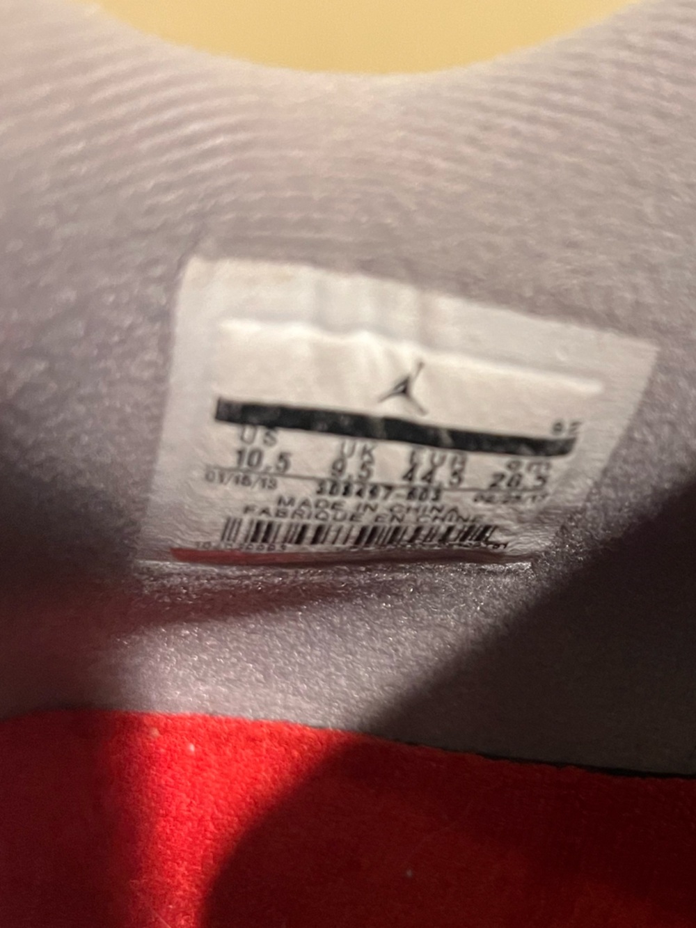 Nike Red Air Jordan 4 Retro Toro Bravo sneakers.  Size 10.5 - Picture 5 of 6